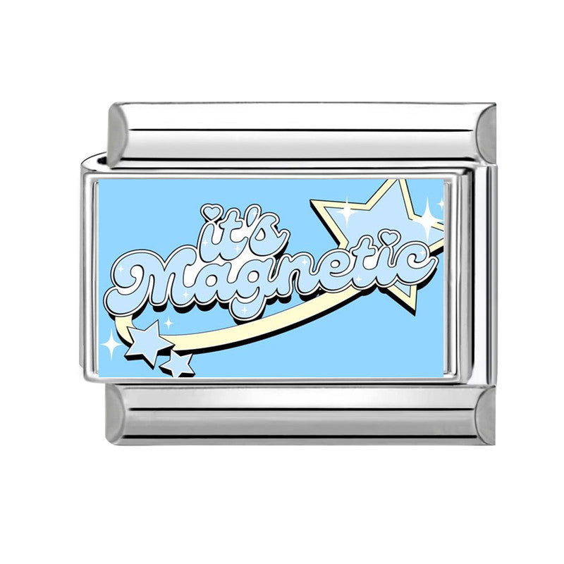 Wholesale 9mm Italian Charm Starter Bracelets DIY square Single Section Creative Stainless Steel Composable Bracelet