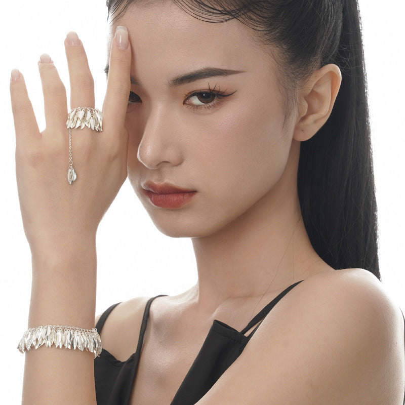 Wholesale Silver Grass Skirt Ring