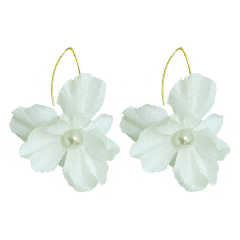 Wholesale 2 Pairs/pack Wedding Bridesmaid Jewelry Floral Pearl Laser Acrylic Earrings ACC-ES-HY078