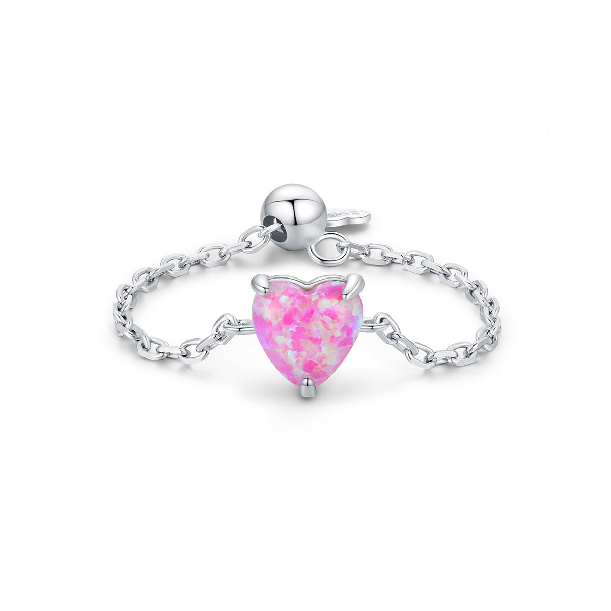 Wholesale 925 Sterling Silver Opal Open Ring Adjustable Ring ACC-RS-MoDian007