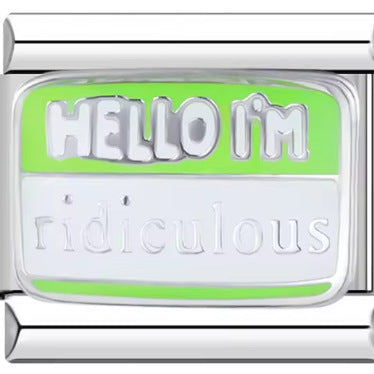 Wholesale Italian Charm Bracelet 9mm DIY BELIEVE English HELLO letter  Creative Stainless Steel Composable Bracelet