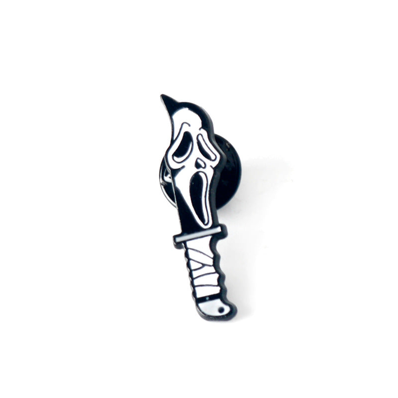 Wholesale Scream Cartoon Brooch Horror Skull Killer Brooch ACC-BCH-HX001