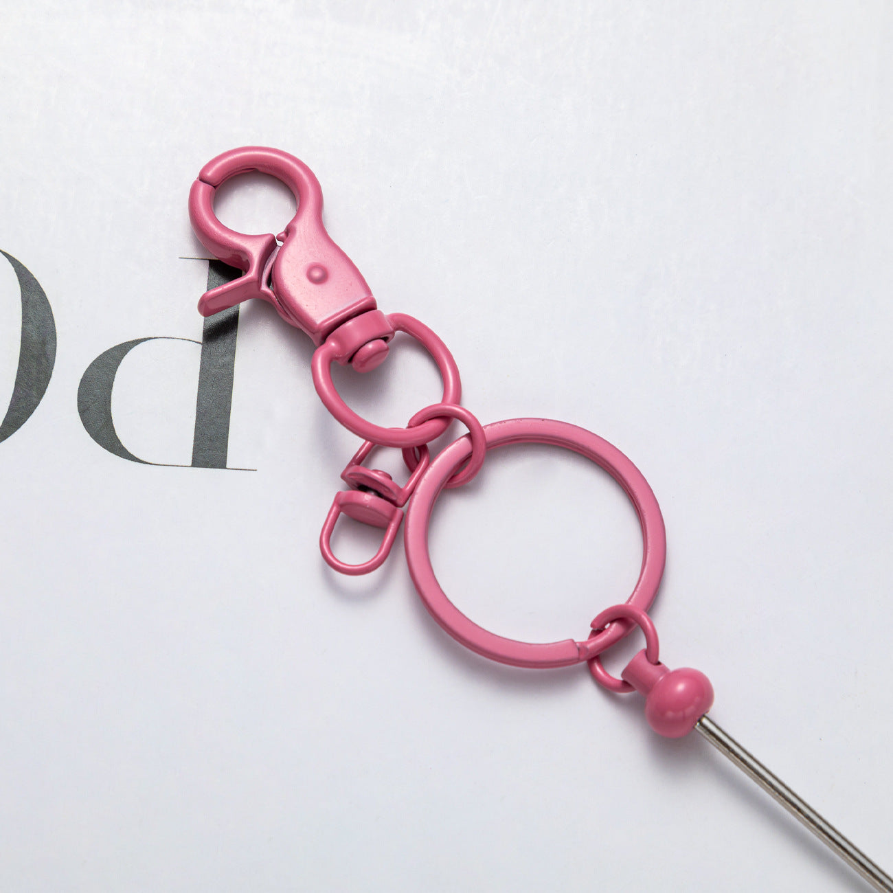 Wholesale Beadable Keychains Gradient Color DIY Beaded Keychains ACC-KC-HuaH009