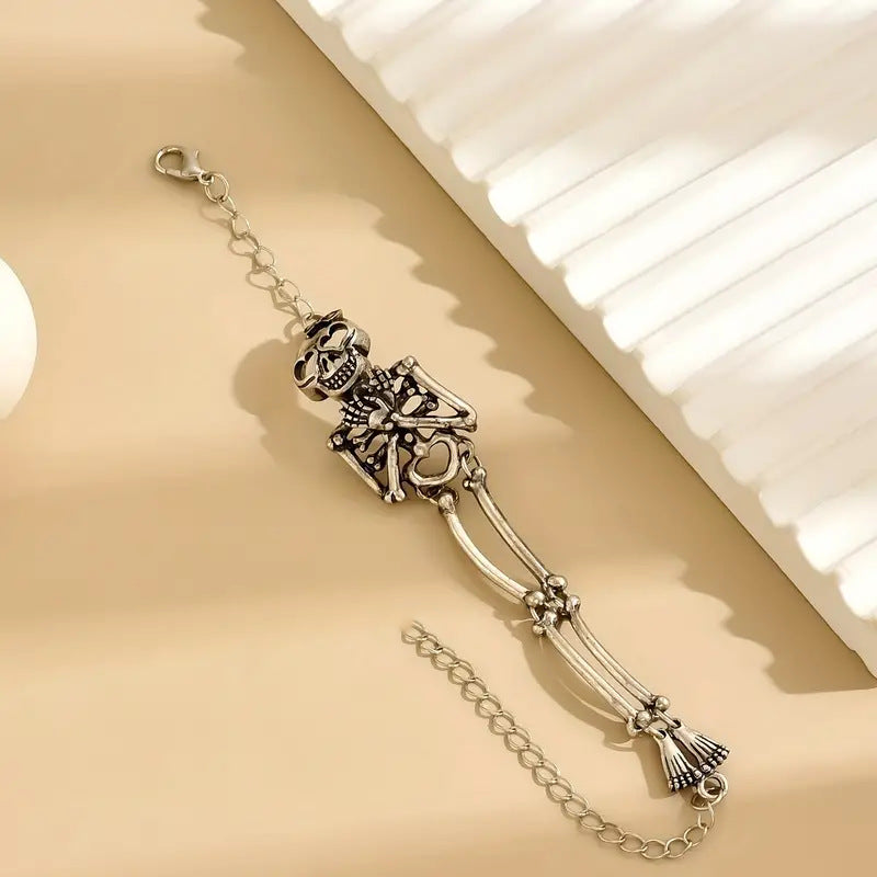 Wholesale  Gothic exaggerated skull skull body bracelet