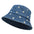 Wholesale Daisy flower bucket hat vintage distressed denim bucket hat