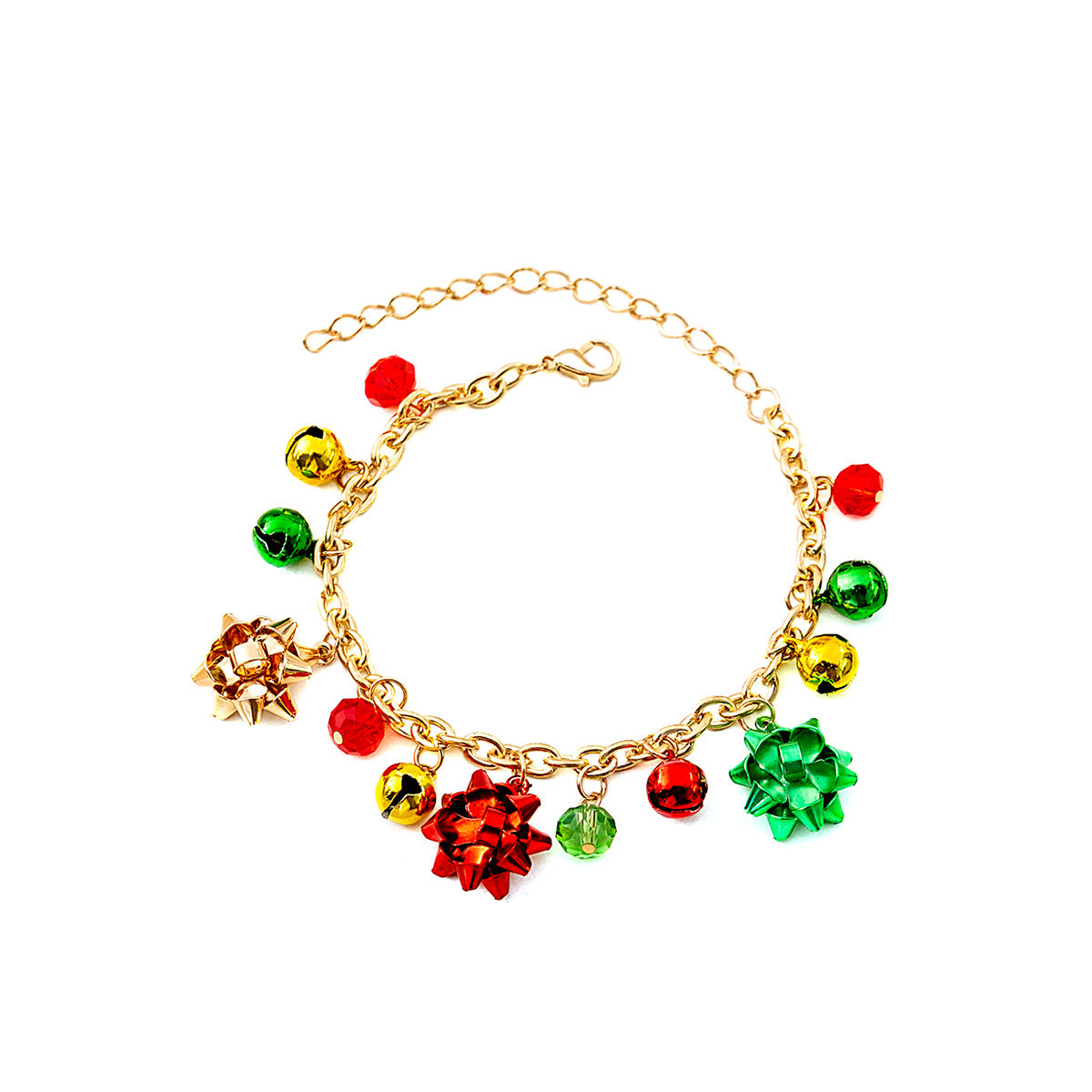 Wholesale Christmas Cartoon Oil Dripping Elk Bell Bracelet ACC-BT-MDD004