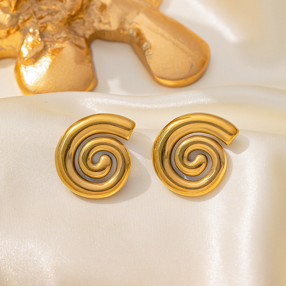 WholesaleTitanium Steel  Light Luxury Earrings ACC-ES-QiYun001