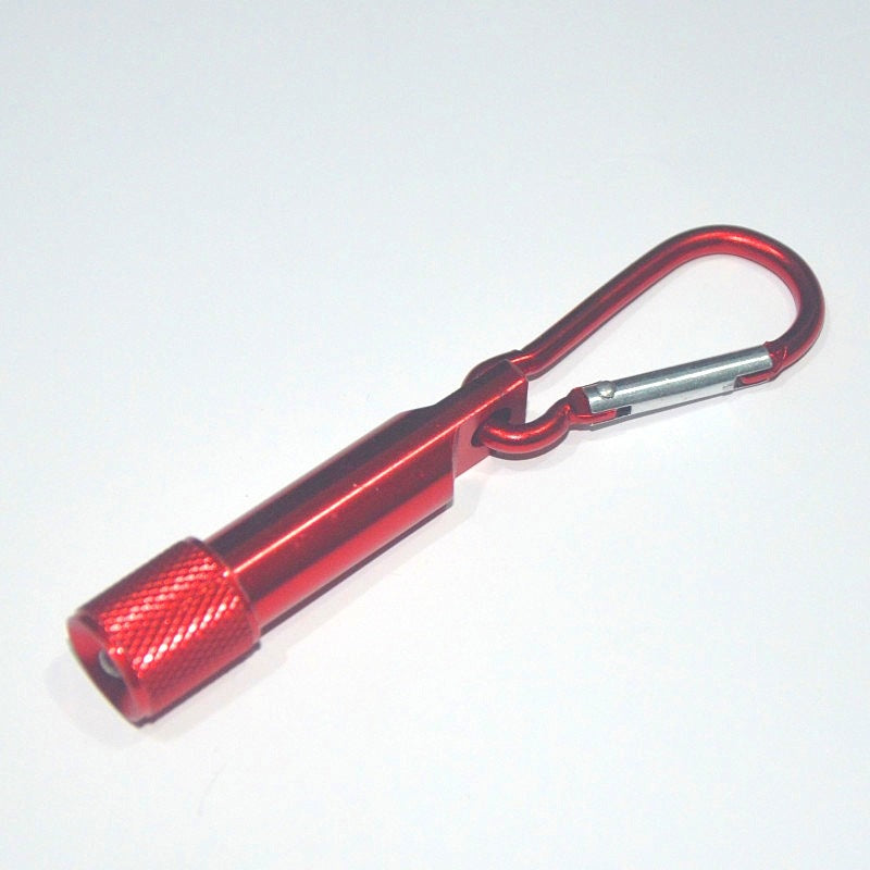 Wholesale Colorful Aluminum Alloy LED Mini Flashlight Carabiner Keychain ACC-KC-KaBiao010