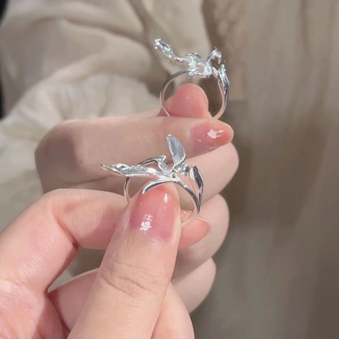 Wholesale  Blue Clover ring