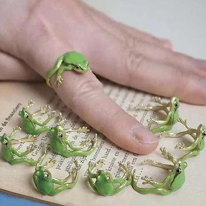 Wholesale Frog Opening Adjustable Creative Ring