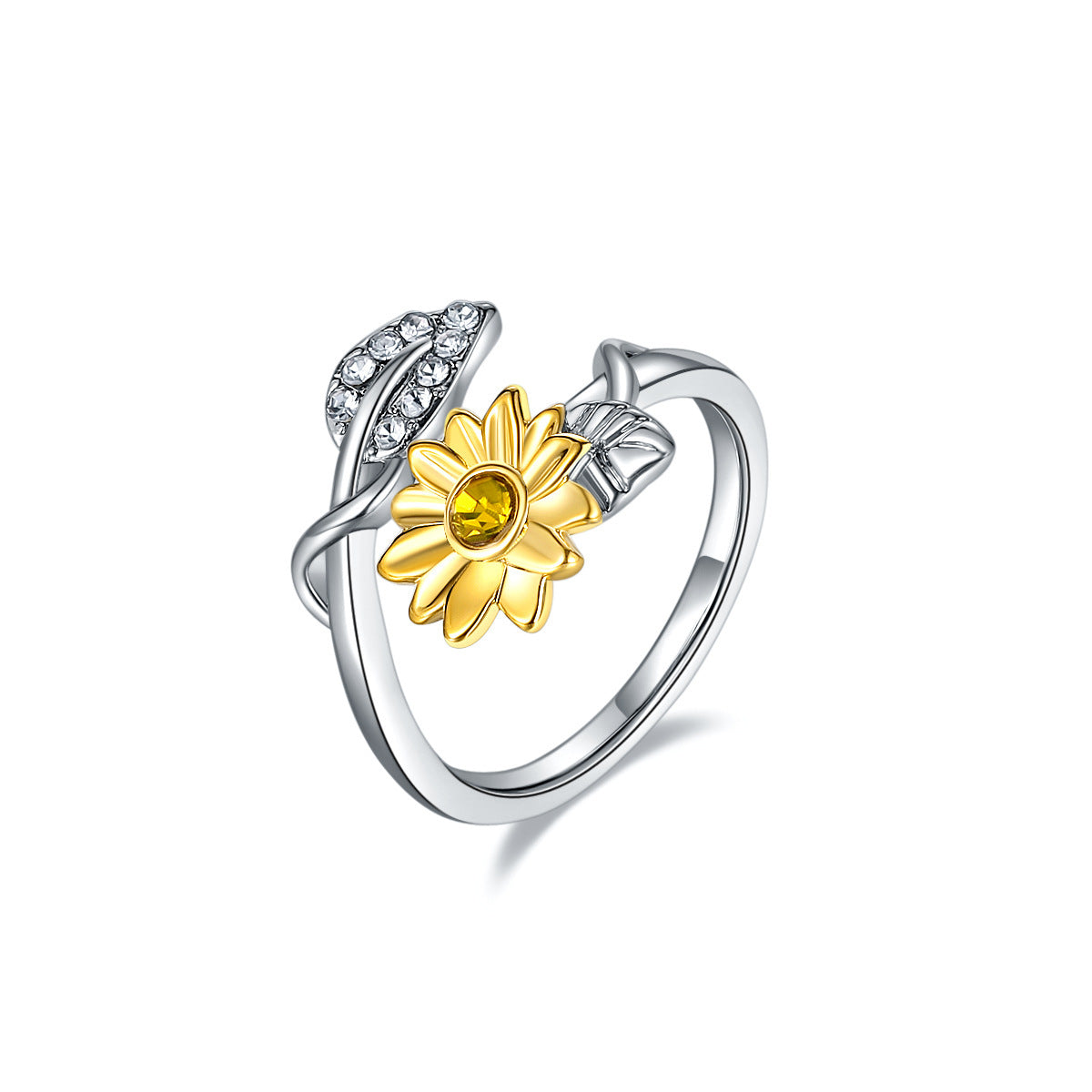 Wholesale  Daisy Open Ring  All-match Index Finger Ring