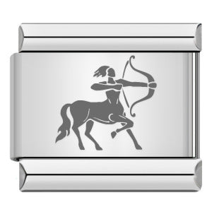 Wholesale  Italian modular Titanium steel laser engraving series 12 constellations bracelet DIY bracelet