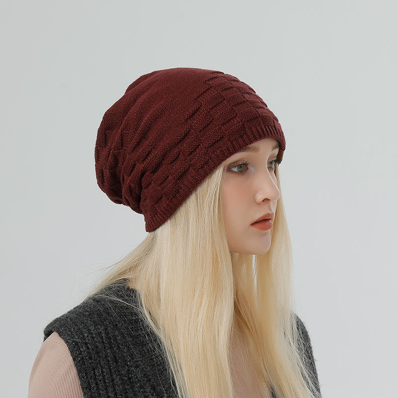 Wholesale  Knitted Hat Woolen Thread Turtleneck Cap