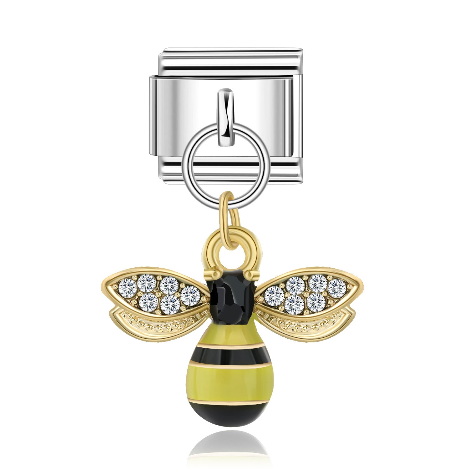 Wholesale 10pcs Italian Charm Bracelet 9mm DIY Splicing Fruit Rainbow Stainless Steel Composable Bracelet