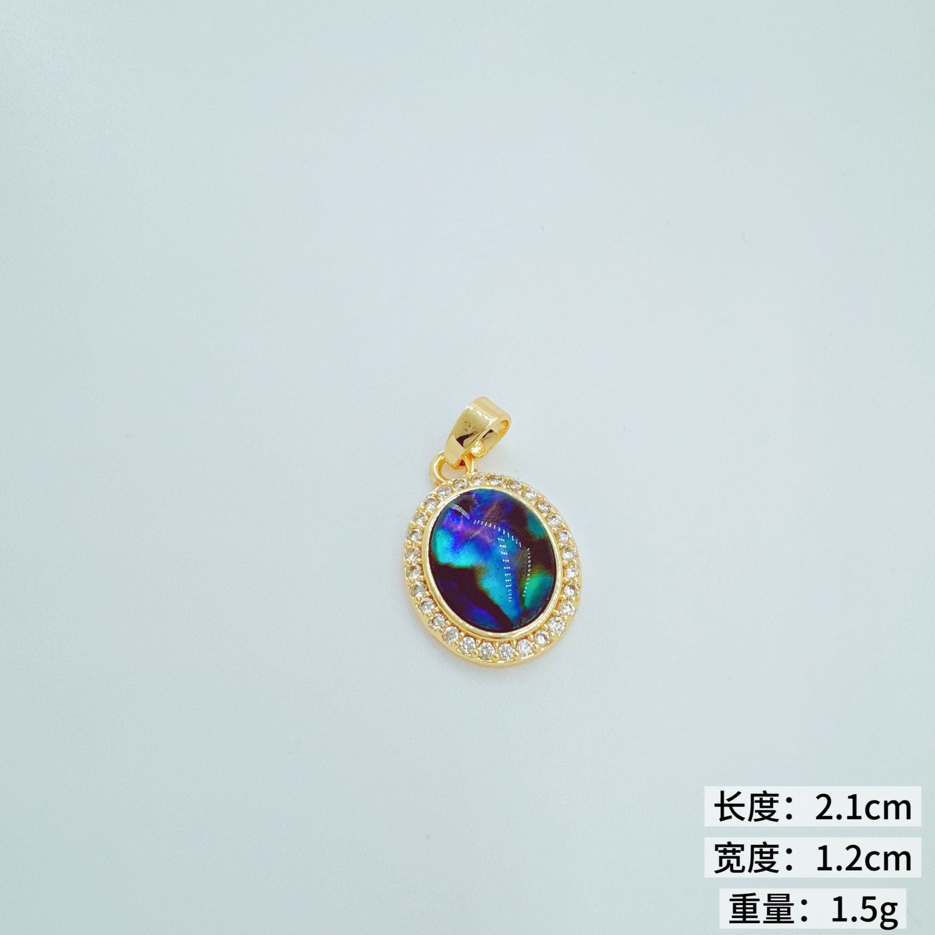 Wholesale Mother-of-Pearl Style Copper Electroplated Pendant Necklace for Women Jewelry Accessory