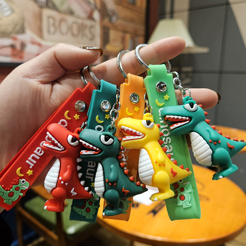 Wholesale Cartoon Dinosaur PVC Soft Keychains Cute Keychain ACC-KC-YiZhuo004
