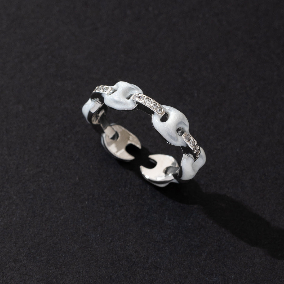 Wholesale Cold Style Vintage Cross Hollow Zircon Open Ring Chic Fashion Accessory For Everyday Wear