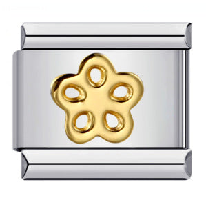 Wholesale Italian Charm Bracelet  Black English Letters DIY Stainless Steel Composable Bracelet