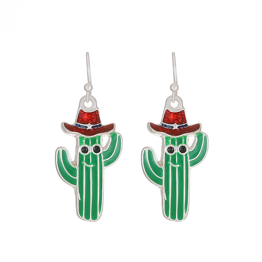 Wholesale Christmas crutches bell earrings