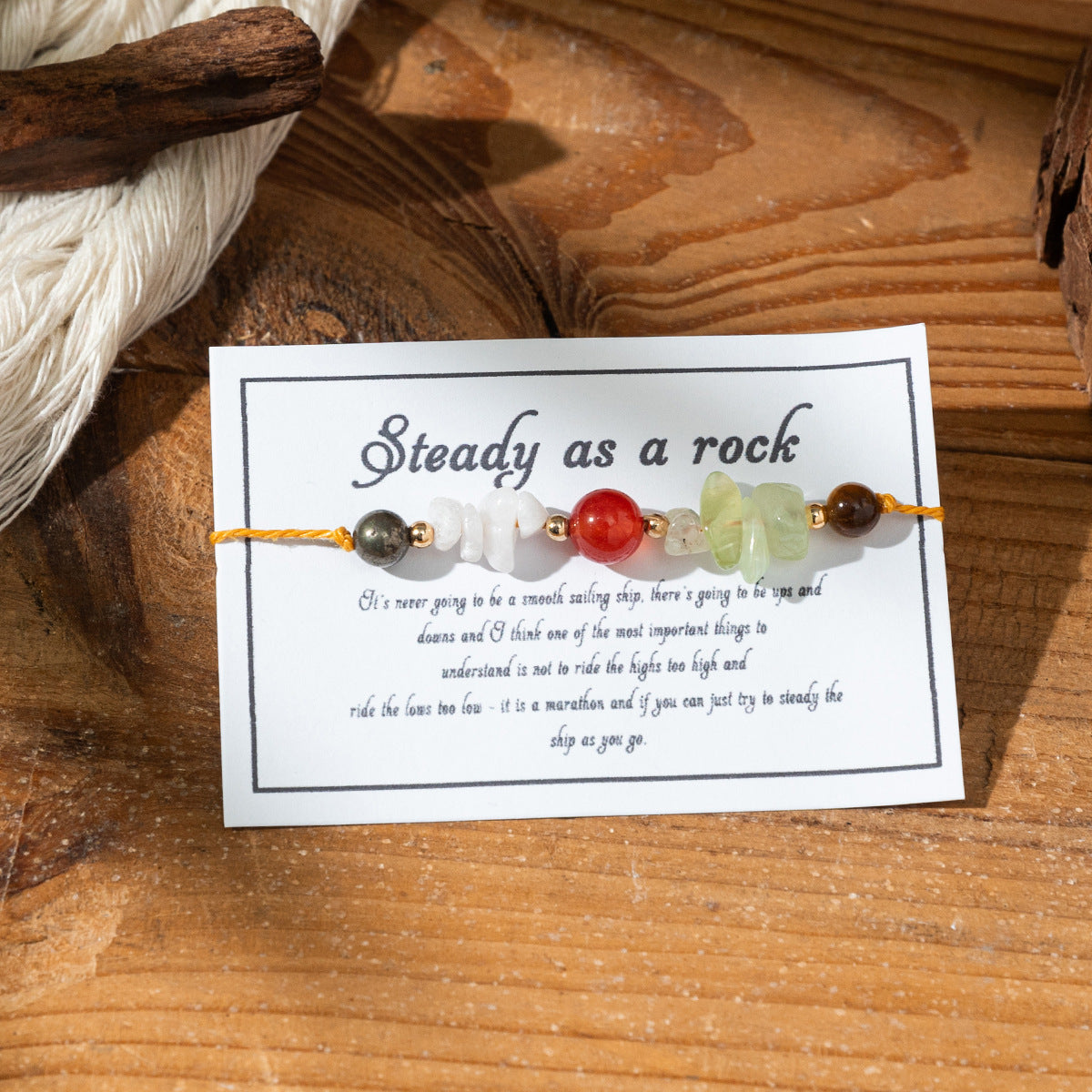 Bracciale portafortuna colorato in pietra naturale all'ingrosso