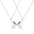 Wholesale zircon butterfly couple alloy creative magnetic hollow butterfly necklaces