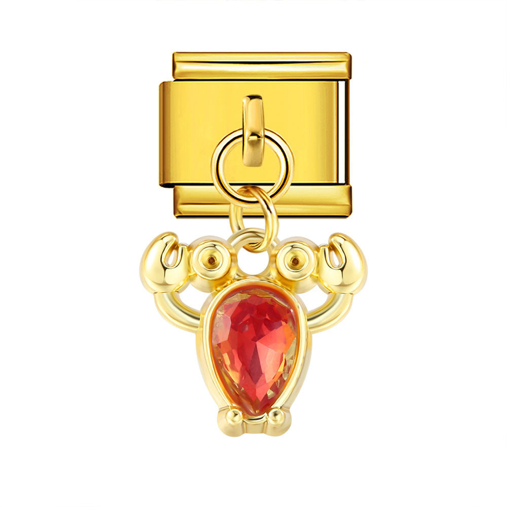 Wholesale Italian Charm Bracelet 9mm DIY Marine life Creative Stainless Steel Composable Bracelet