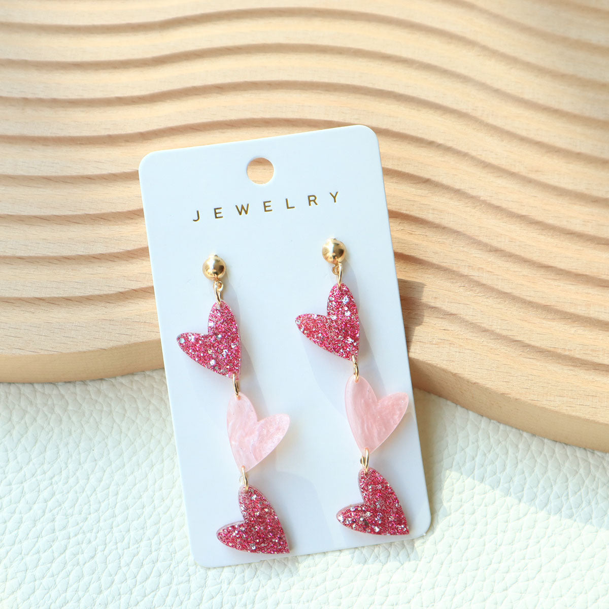 Wholesale  Valentine's Day love acrylic earrings