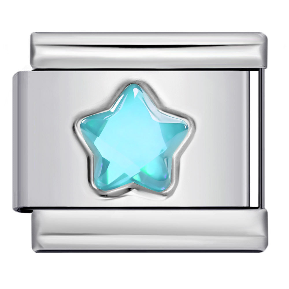 Wholesale 9mm Italian Charm Starter Bracelets DIY square Single Section Creative Stainless Steel Composable Bracelet