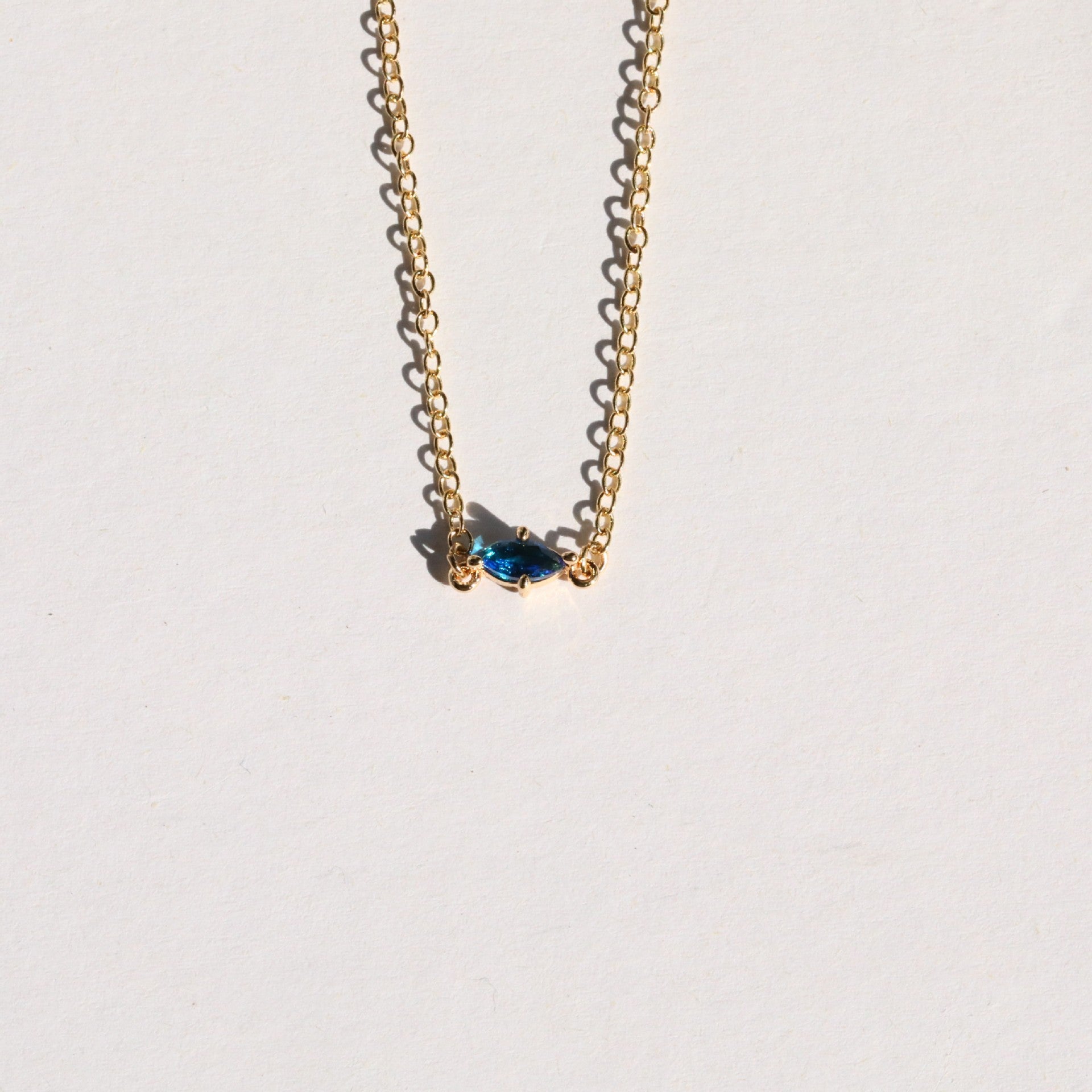 Wholesale Twelve birthstone necklace month stone  zircon necklace