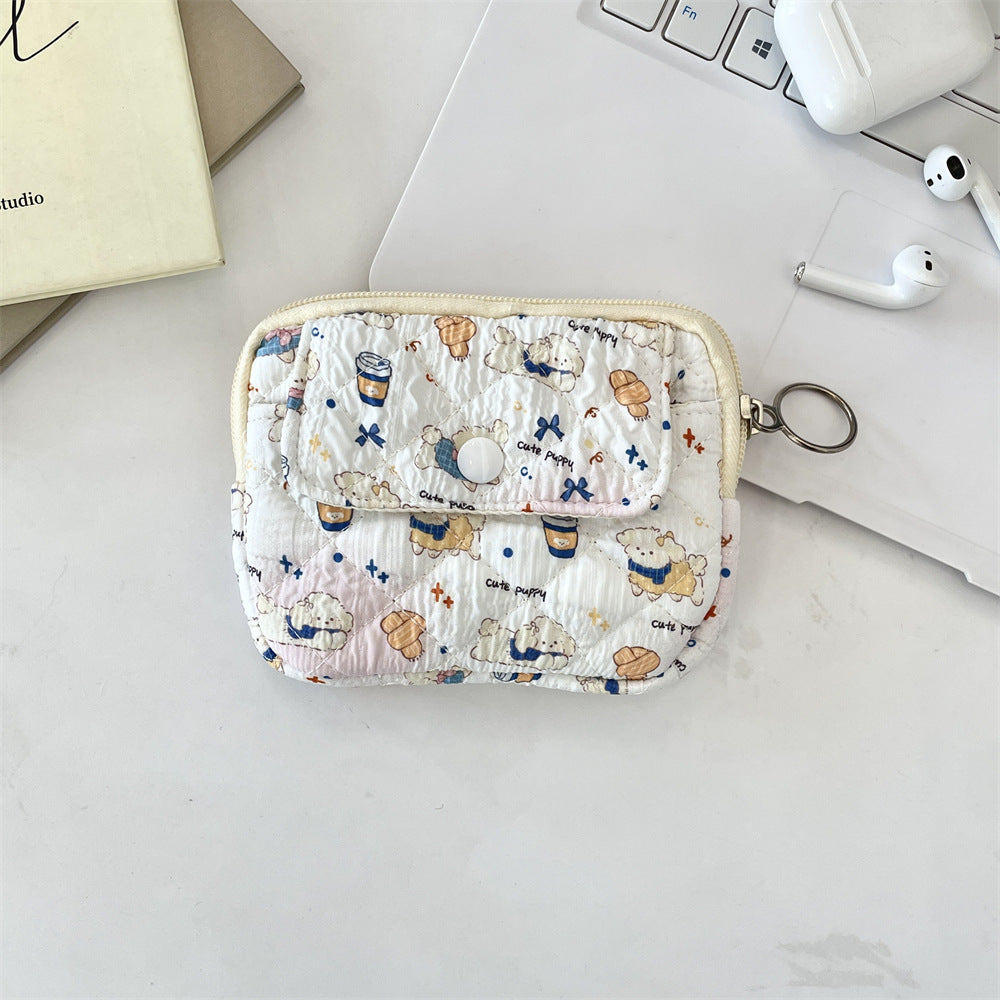 Wholesale Cute Anime Cartoon Multifunctional Card Wallet Cosmetic Bag Trendy Polyester Women S Storage Pouch For Home And Boutique Resale