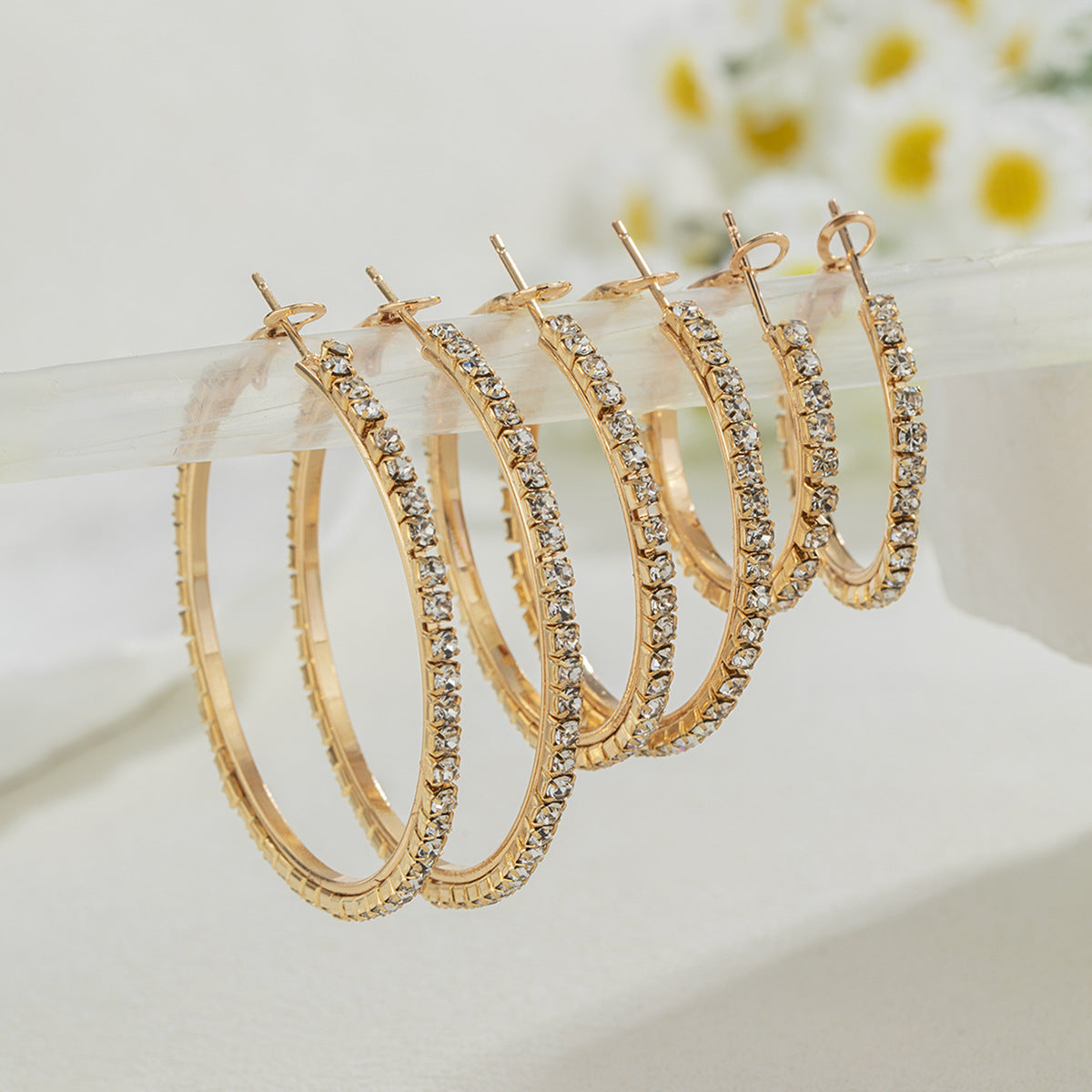 Wholesale  diamond alloy ring earrings