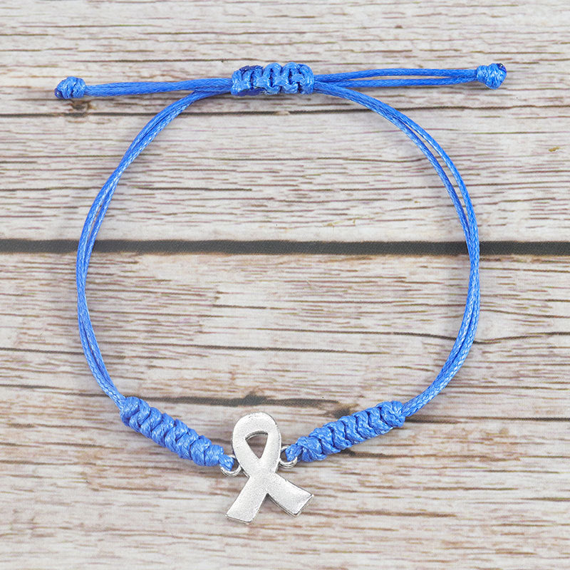 Wholesale Prevention of Breast Multicolor Bracelet  Alloy Ribbon Bracelet