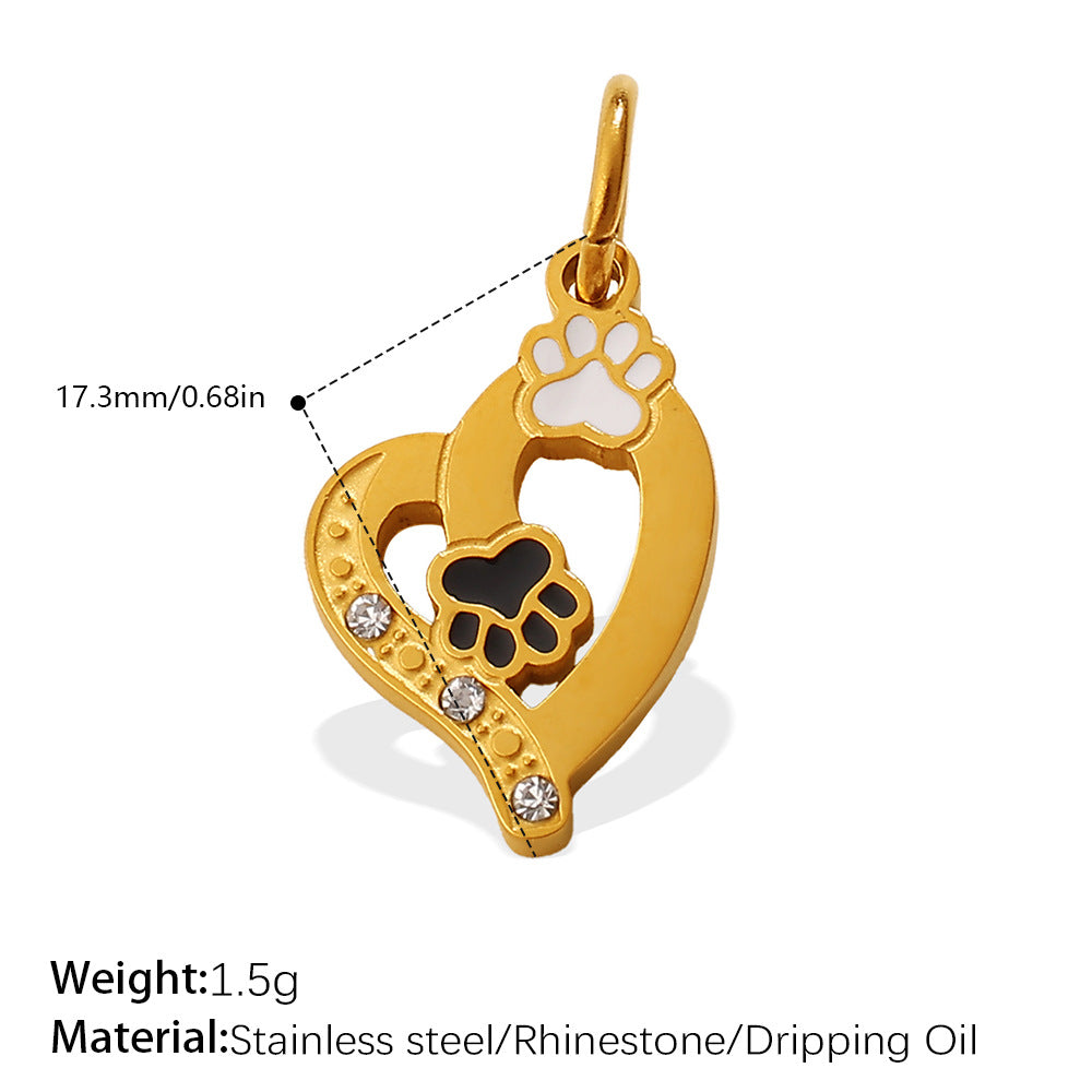 Wholesale Retro Elegant Style DIY Star and Moon Phase Diamond Charms for Jewelry