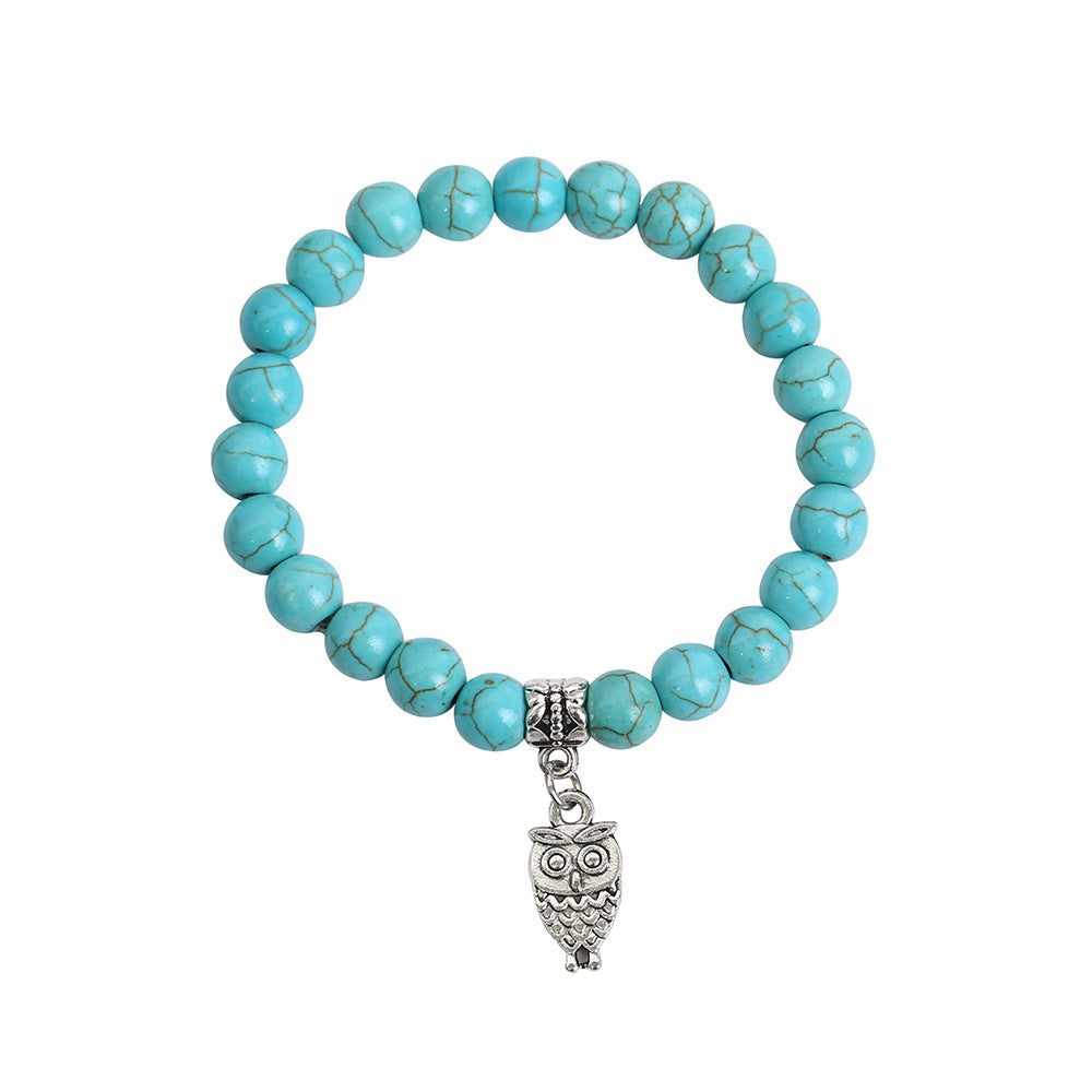 Wholesale Bohemian Turquoise Beaded Bracelet Set for Women,  Fashion Jewelry Accessory Gift