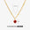 Wholesale December 18K Gold Stainless Steel Diamond Necklace