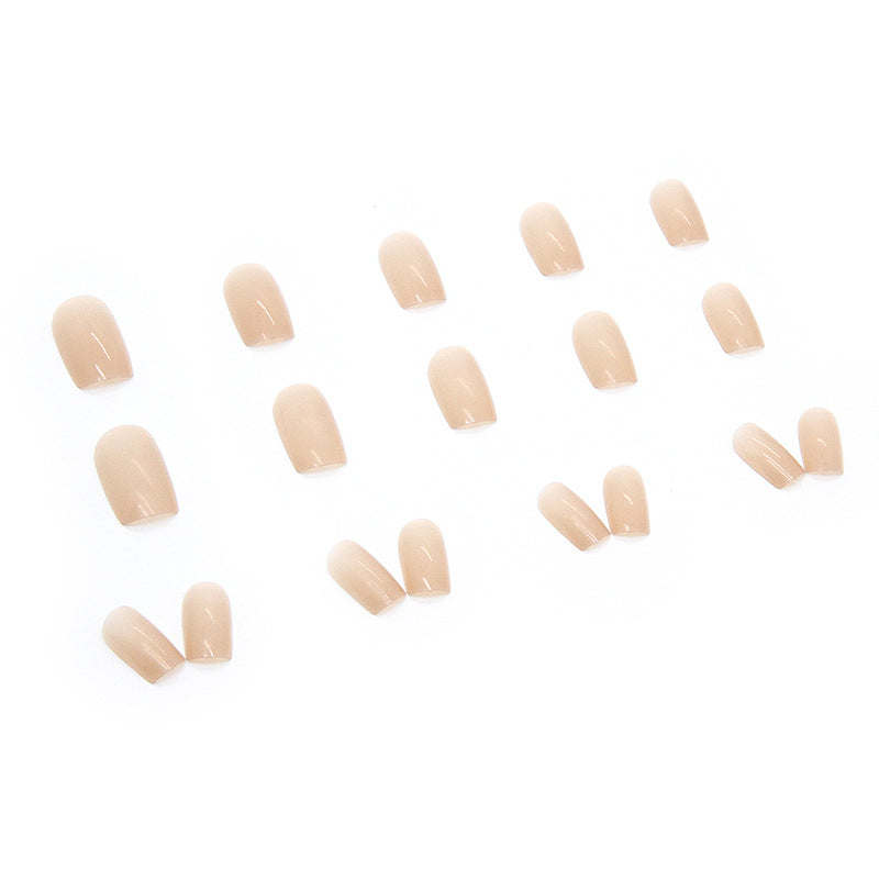 Wholesale 24 Pieces/box Nude Square Nails Kits Nail Stickers