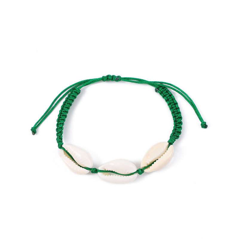 Wholesale Bohemian Natural Shell Woven Bracelet