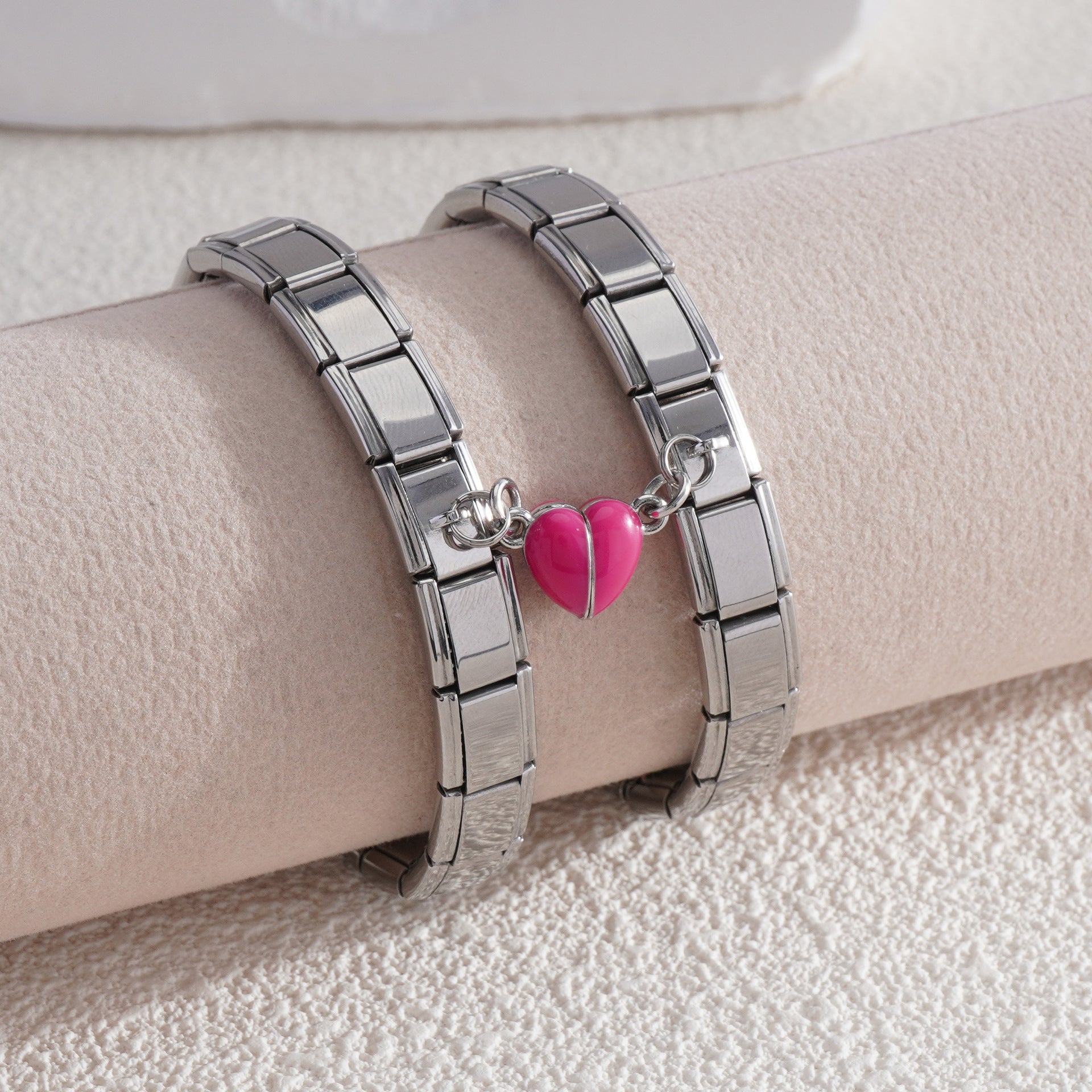 Wholesale Italian Charm Bracelet 9mm DIY Splicing Creative Pattern Stainless Steel Composable Bracelet