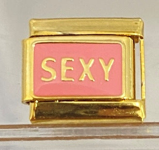 Wholesale  10pcs Italian Charm Bracelet 9mm DIY Splicing Pink Elements Stainless Steel Composable Bracelet