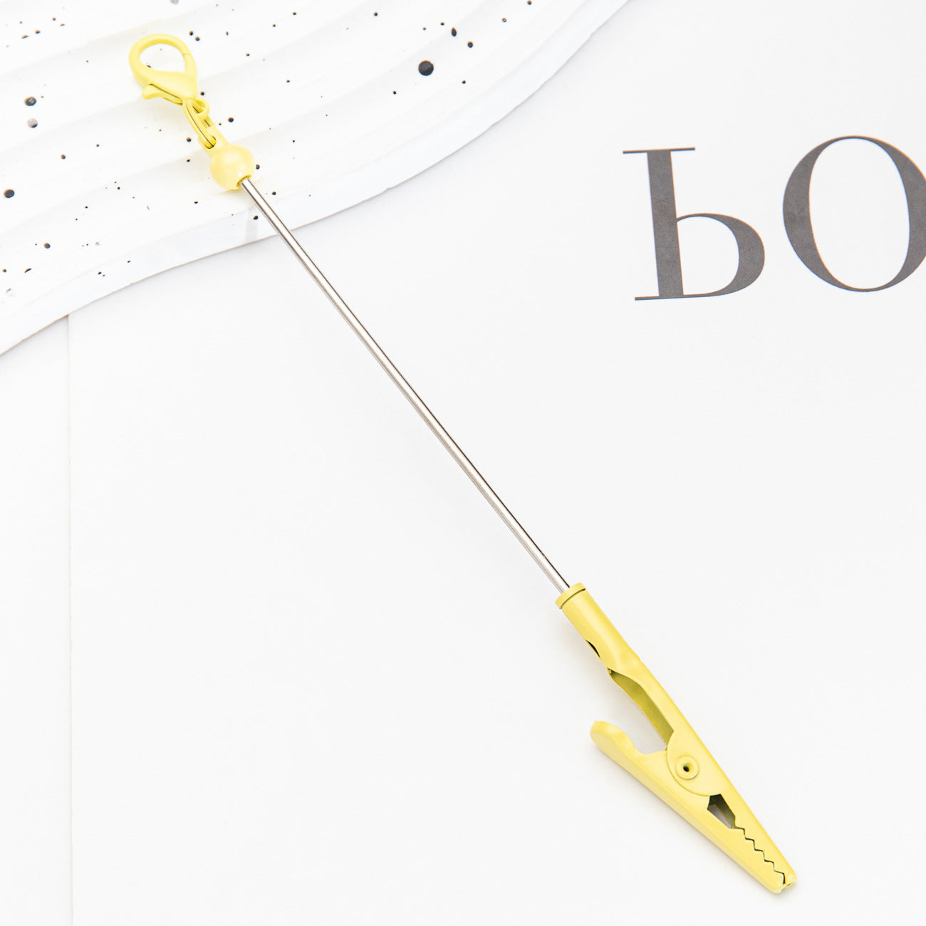 Wholesale diy lobster clasp beaded clip metal  keychain