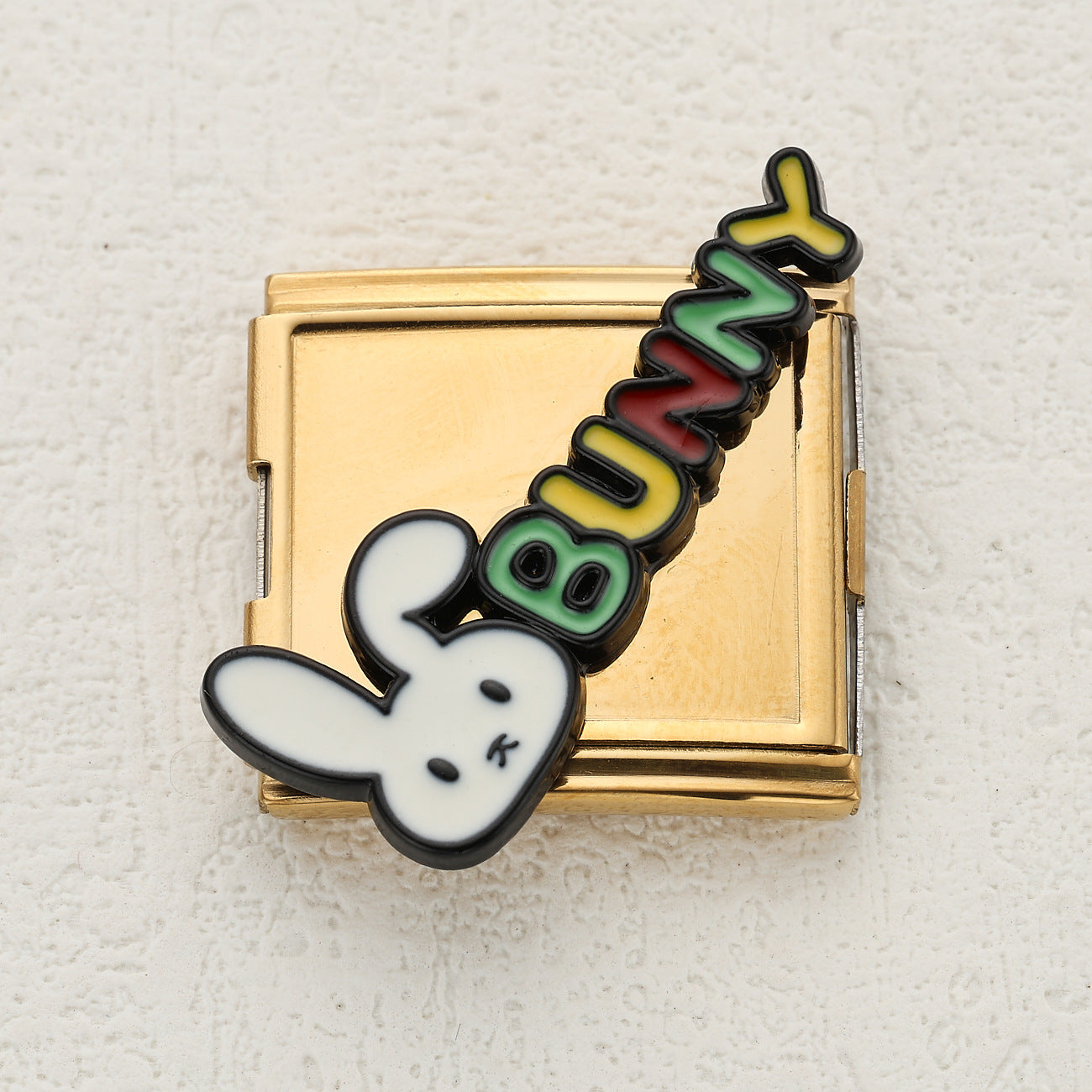 Wholesale Italian Charm Bracelet 20mm DIY Splicing Cute Cartoon Letters Stainless Steel Composable Bracelet