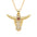 Wholesale  fashion personality bull women's 18K pendant necklace