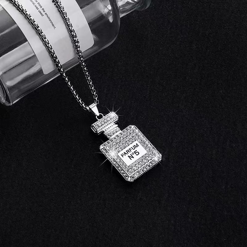 Wholesale Vintage Dot Diamond Circle Long Necklace