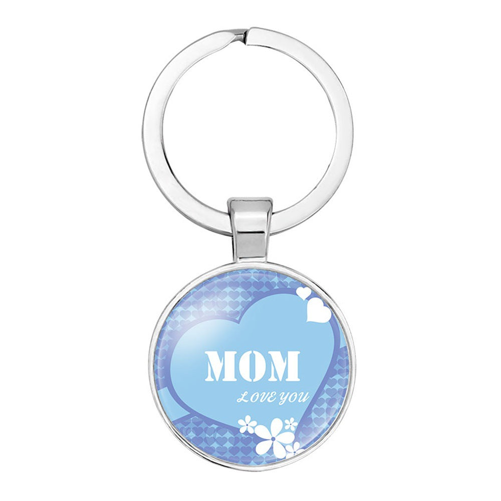 Wholesale Keyring Mom Mother' s Day Glass Keychain