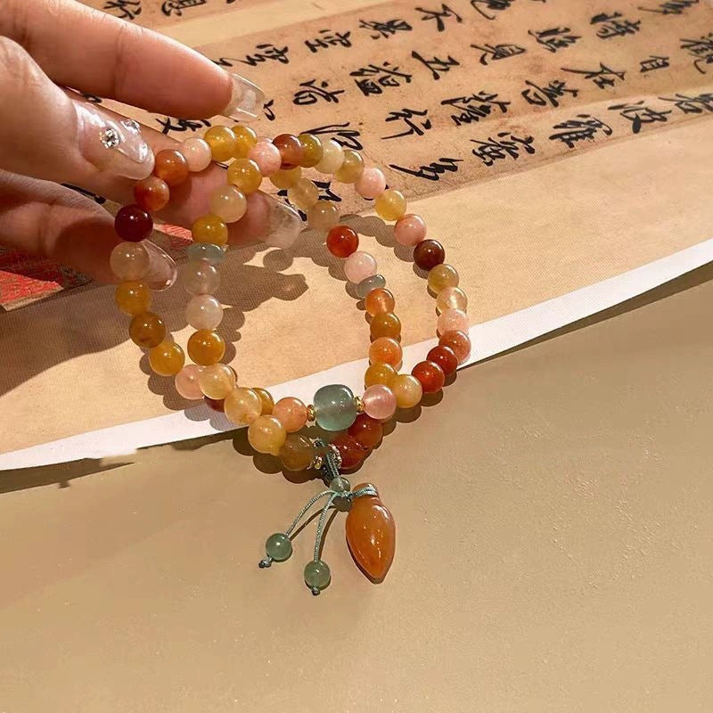 Wholesale Crystal Electroplated Double Layer Bracelet - Trendy Everyday Jewelry Accessory for Women Gift