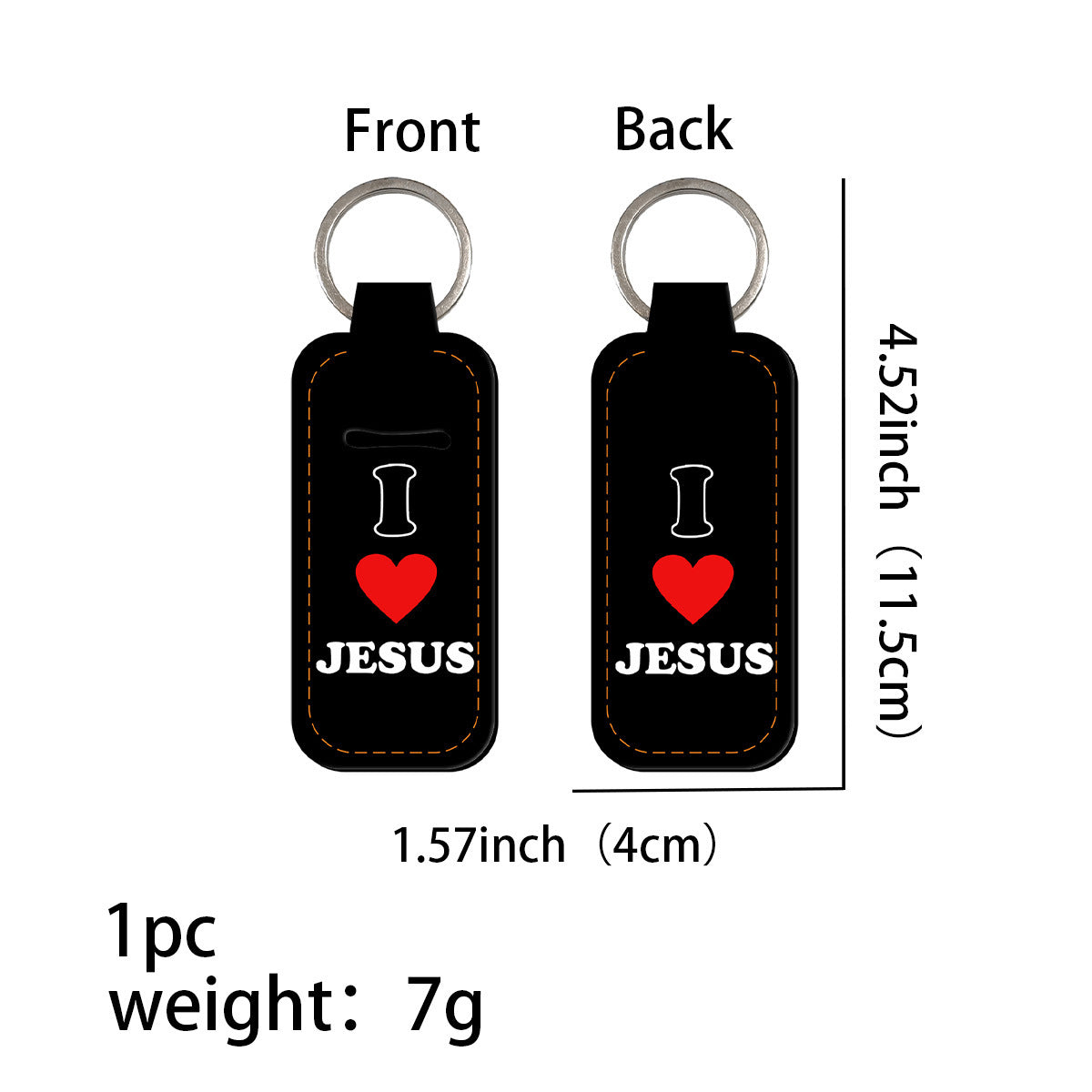 Wholesale 6pcs English Quotations Lipstick Set Keychain