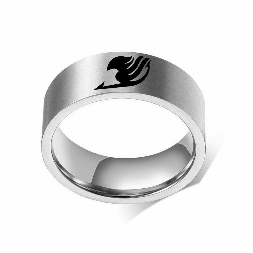 Wholesale anime peripheral stainless steel rings