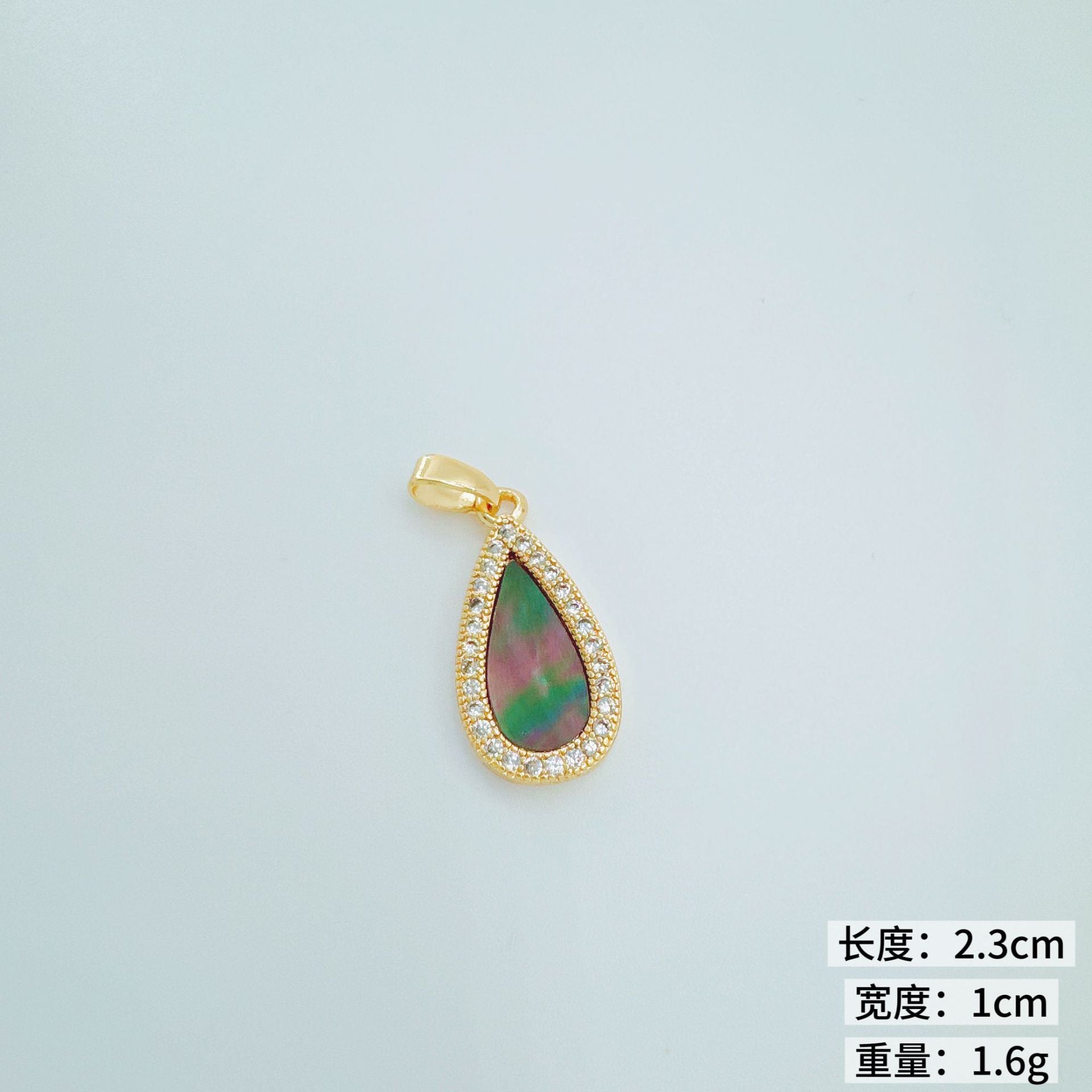 Wholesale Mother-of-Pearl Style Copper Electroplated Pendant Necklace for Women Jewelry Accessory