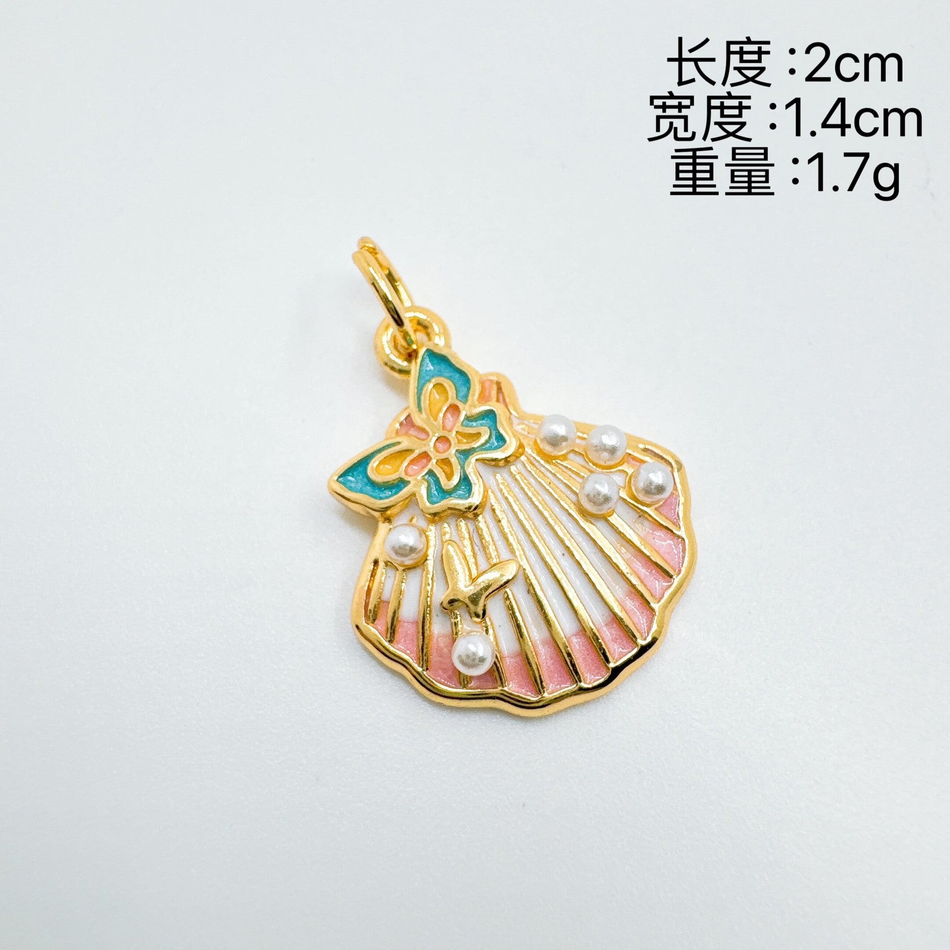 Wholesale Ocean Series Micro-Inlaid Diamond Shell Pendant Necklace,  Copper Gold-Plated Jewelry Accessory for Boutique Resale