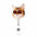 Wholesale Cute Cat Acrylic Retractable Rotating Badge Keychain